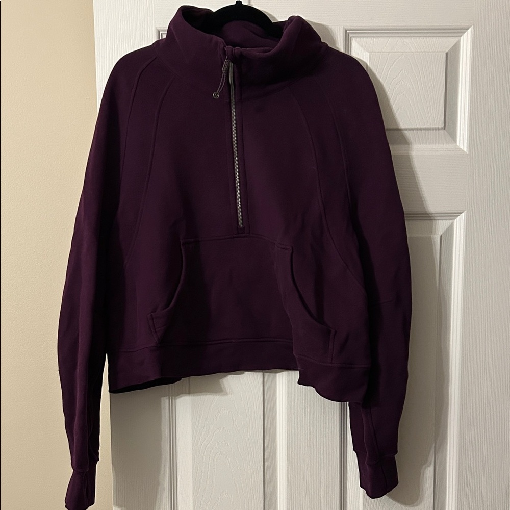 Women's Purple Half-Zip Top